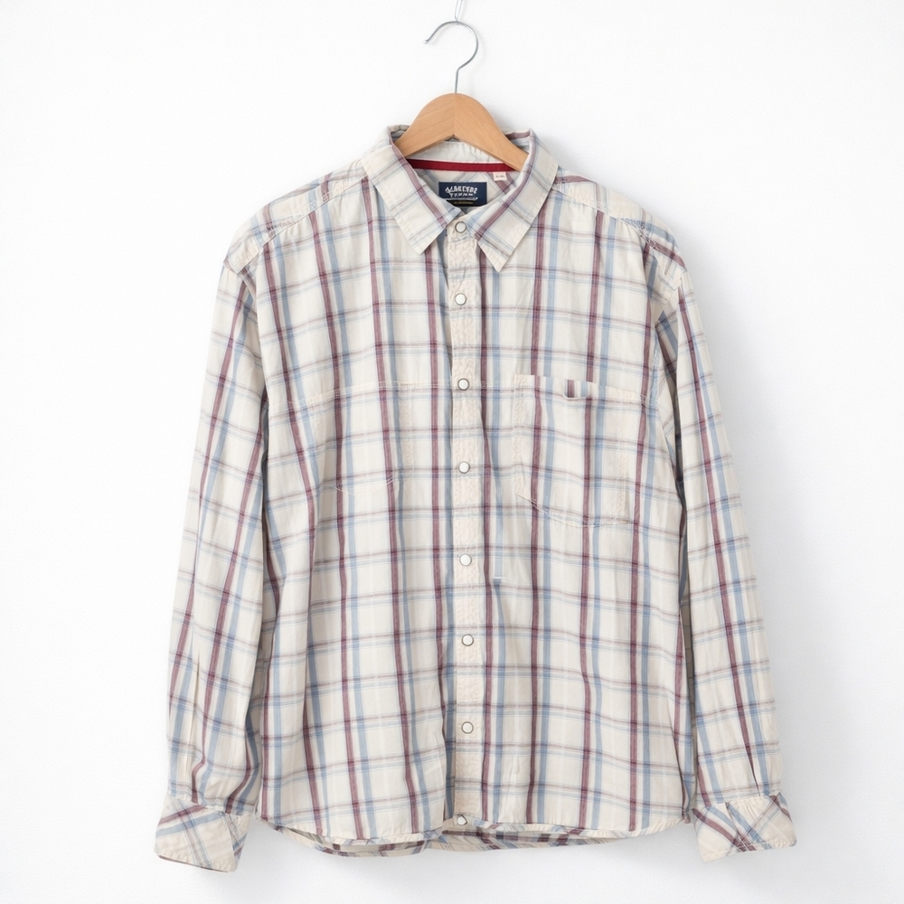 Levi Strauss Signature Plaid Button Down Shirt Casual XL